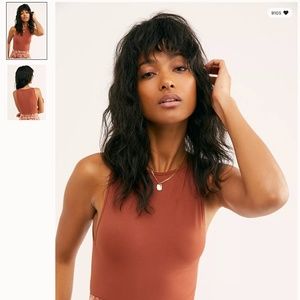 free people boatneck brami rust red M/L